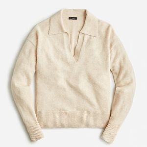 J.Crew Collared V-neck Sweater in Supersoft Yarn